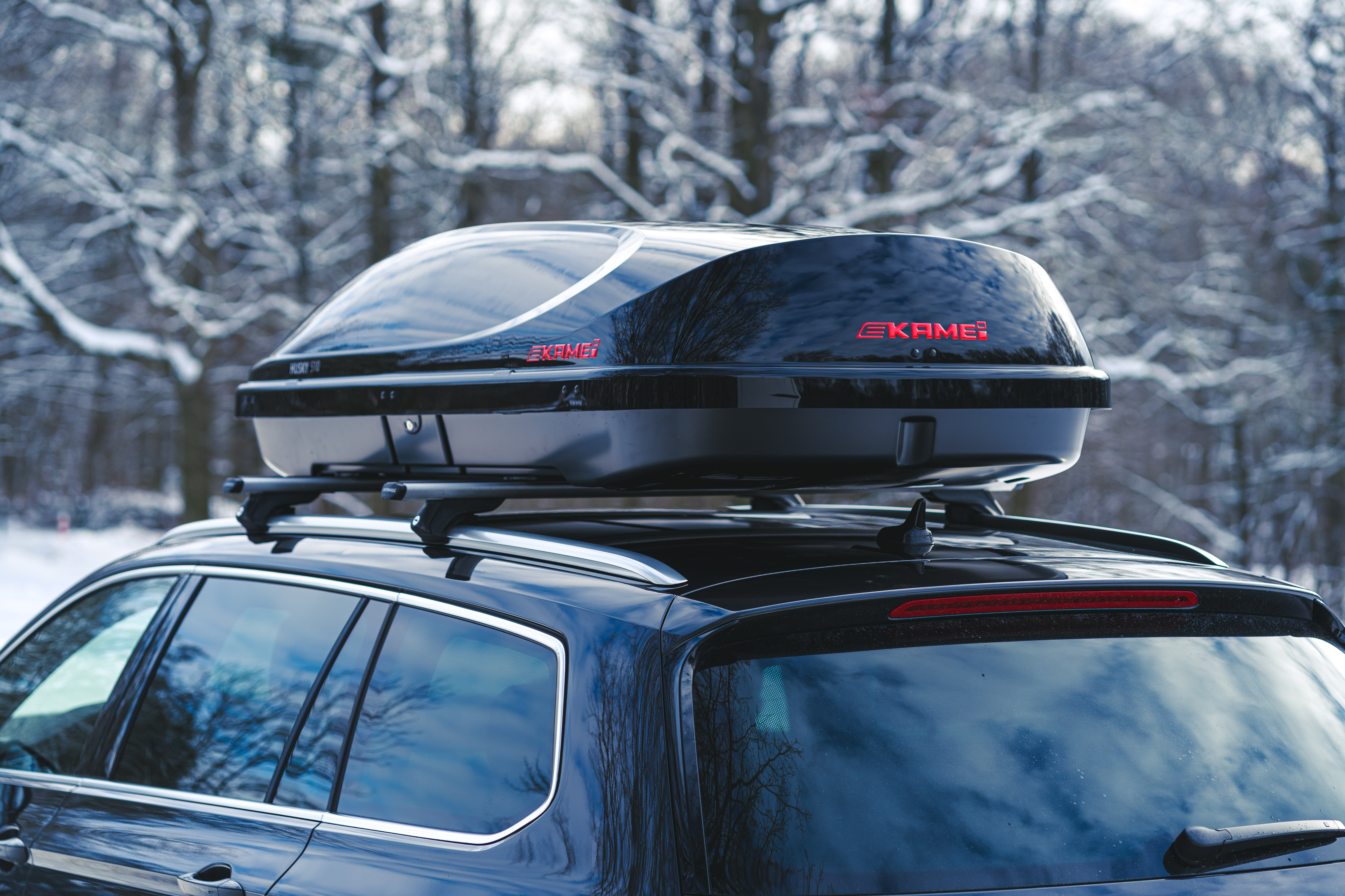 Střešni box KAMEI, Husky 510 black highgloss / DuoLift - Střešni box