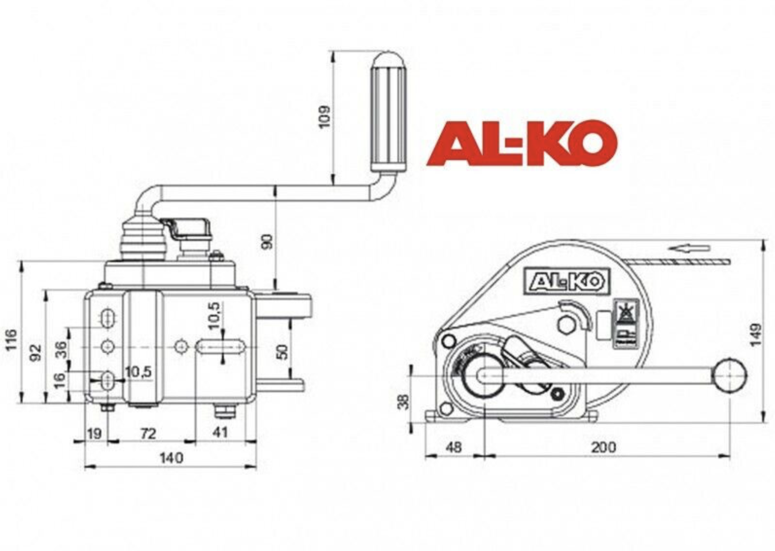 Navijak AL-KO BASIC 450A 450kg 6m PAS