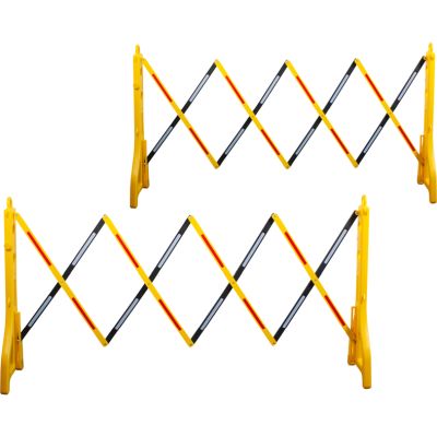 Výstražné označení KS TOOLS, Nůžková zábrana z plastu, 240–2500 mm, 2dílná souprava