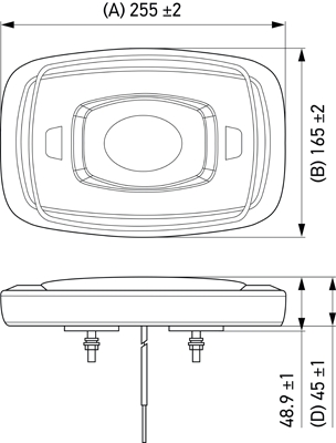 Výstražné světlo HELLA 2RL 014 566-201 Majáková rampa LED maják