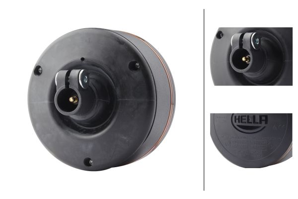 Výstražné světlo HELLA, K-LED Rebelution 2RL 455 256-011 Otočný maják 