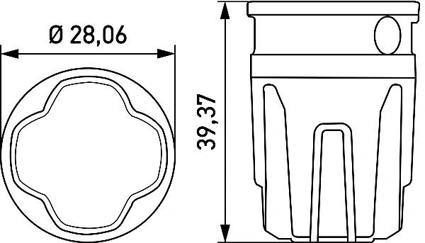 Výstražné světlo HELLA 2XD 014 564-001 Polohové světlo LED modrá
