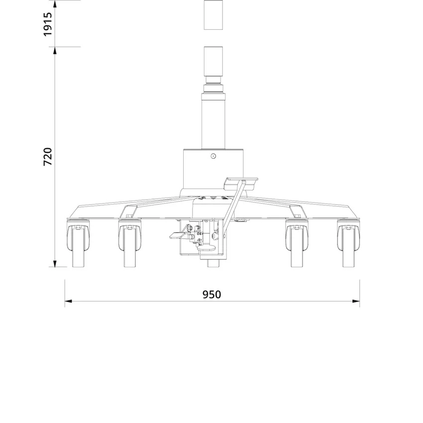 Zvedák převodovky AC HYDRAULIC, VLT6 Podpěra převodovky
