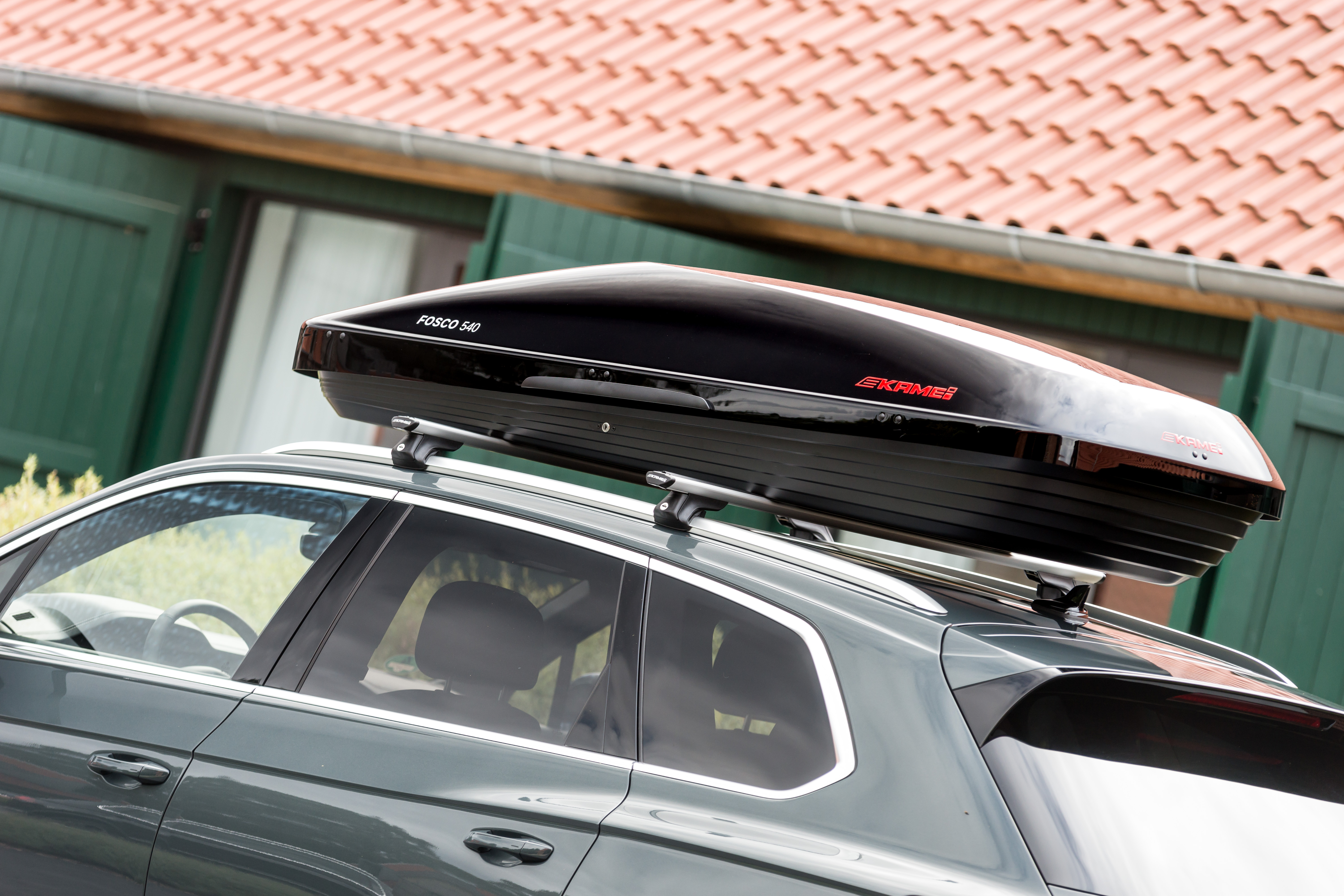 Střešni box KAMEI, Fosco 540 high-gloss black / DuoLift - Střešni box