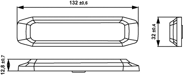 Výstražné světlo HELLA 2XD 014 562-811 LED zábleskový maják - BST-Slim