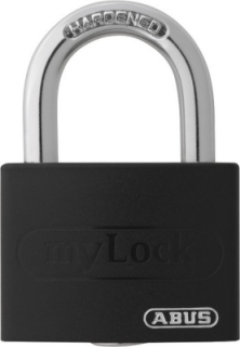 Visací zámek ABUS T65AL/40 černé tělo zámku 43mm hliník lesklý