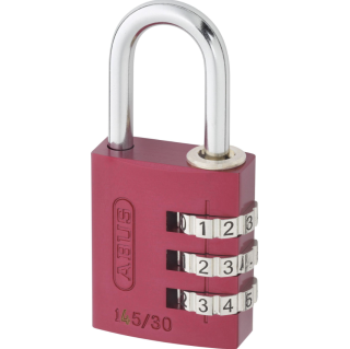Visací zámek ABUS 145/30 ABVS46615, 31.5 mm 3-místný číselný kód - červená