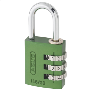 Visací zámek ABUS 145/30 ABVS46615, 31.5 mm 3-místný číselný kód - zelená
