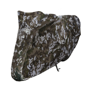 Moto plachta venkovní OXFORD 246x104x127cm kamufláž, Plachta na moto