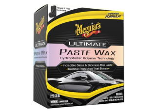 Leštění / politura MEGUIARS, 0,226KG Ultimate Paste Wax - tuhý vosk na bázi syntetických polymerů + aplikátor + utěrka