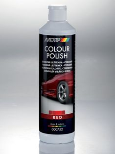Leštění / politura MOTIP, 0,5L Barevná leštěnka červená