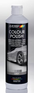 Leštění / politura MOTIP, 0,5L Barevná leštěnka šedá
