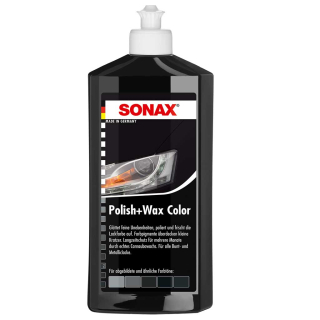 Leštění / politura SONAX, 0,5L Barevná leštěnka černá