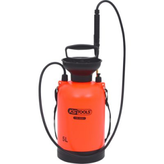 Tlaková rozprašovací láhev / postřikovač KS TOOLS, Rozprašovač s tlakovým čerpadlem, s popruhem pro přenášení, 5 l