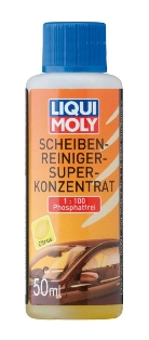Čistící prostředek na skla LIQUI MOLY, Scheibenreiniger-Superkonzentrat - 50ML Čistič skel - superkoncentrát 1:100 (citrón)