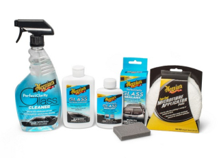 Čistící prostředek na skla MEGUIARS, Sada Perfect Clarity Glass Care Kit - sada na kompletní péči, leštění a ochranu skleněných povrchů