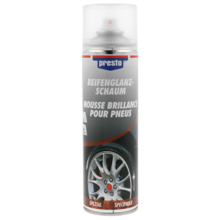 Prostředek pro péči o gumu PRESTO, Tyre Sheen Foam 500 ml - 0,5L Pěna na pneumatiky