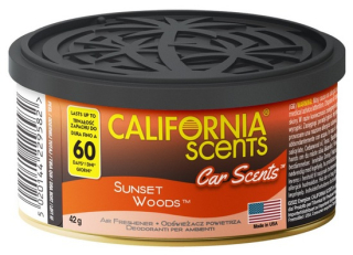Osvěžovač vzduchu CALIFORNIA SCENTS, Sunset Woods (plechovka) - vůně do auta