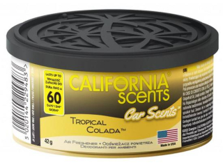 Osvěžovač vzduchu CALIFORNIA SCENTS, Tropical Colada (plechovka) - vůně do auta