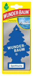 Osvěžovač vzduchu WUNDERBAUM, Sportfrische / Sport (závěsný papír) - vůně do auta