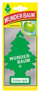 Osvěžovač vzduchu WUNDERBAUM, Grüner Apfel / Zelené jablko (závěsný papír) - vůně do auta