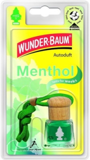 Osvěžovač vzduchu WUNDERBAUM, Menthol (závěsná lahvička) - vůně do auta