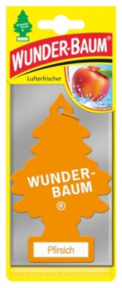Osvěžovač vzduchu WUNDERBAUM, Pfirsich / Broskev (závěsný papír) - vůně do auta